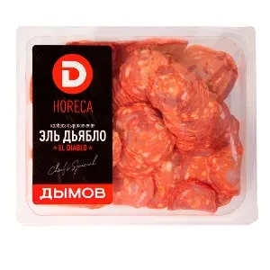 Колбаса нарезка с/к Эль Дьябло зам.500г. купить в Донецке - Сушиман