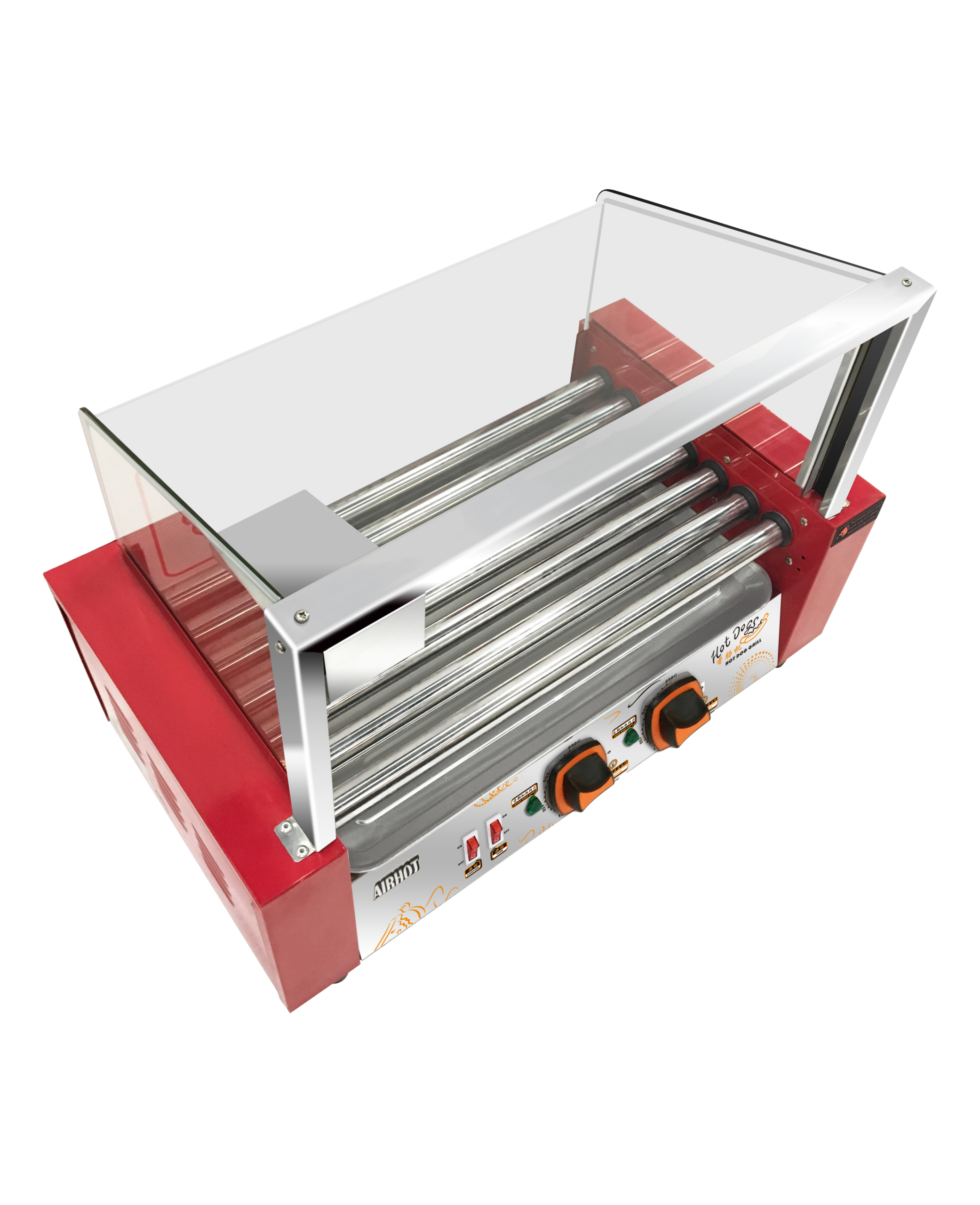 Гриль роликовый AIRHOT Аппарат для хот -догов с защитным экраном RG-7S 181034 купить в Донецке - Сушиман