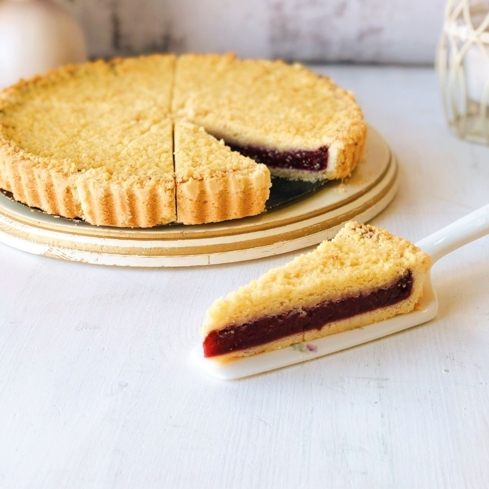 Пирог Малиновый с миндалем 1,288 кг 14 порций (4) (ДФ) 86 купить в Донецке - Сушиман