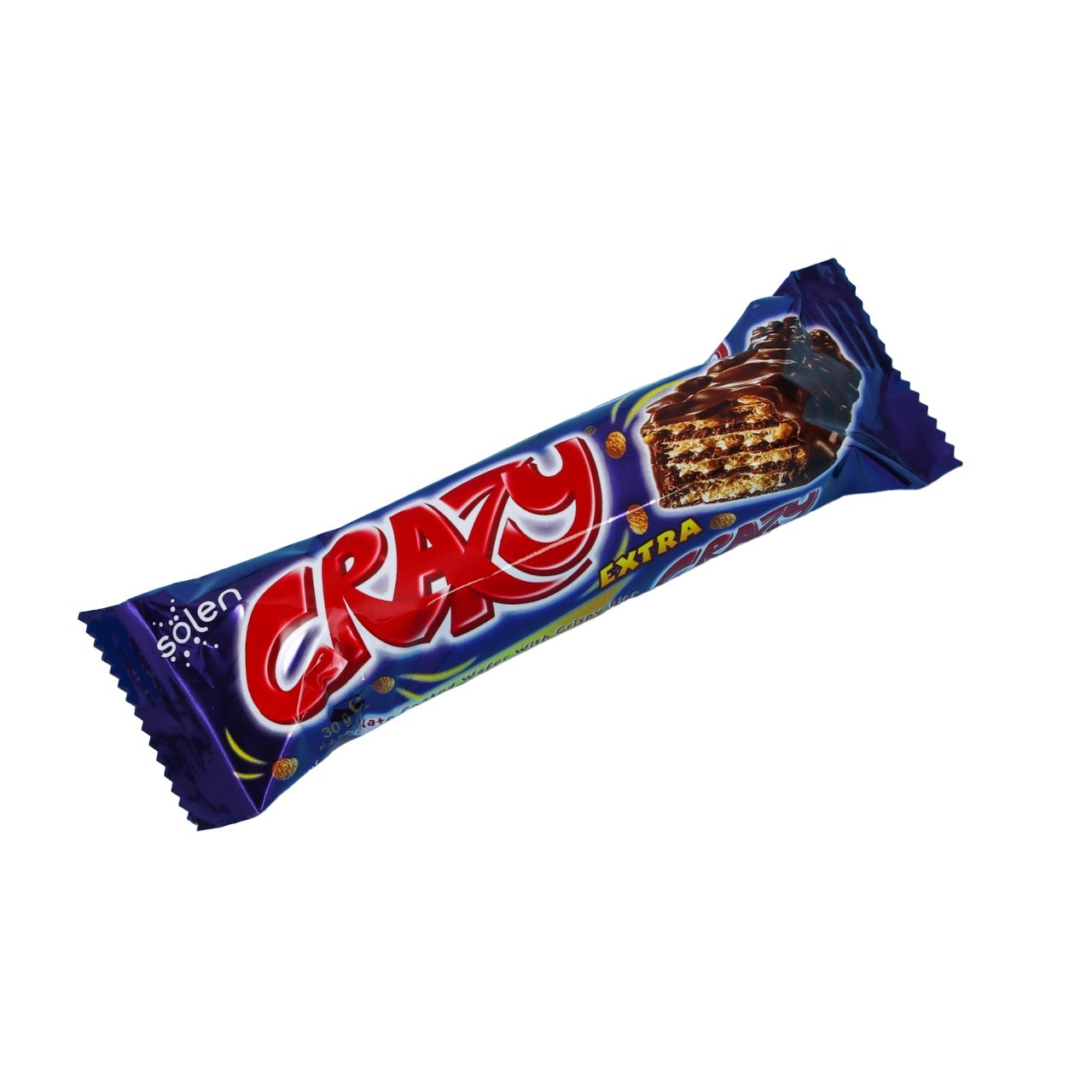 Вафли «CRAZY» покр.молочн.шоколадом с какао начинкой и воздушным рисом 30гр 24шт/бл ббл/корСГ купить в Донецке - Сушиман