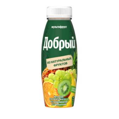 Сок Добрый 0,33л пэт/бут Мультифрукт 12шт/уп 5385 купить в Донецке - Сушиман
