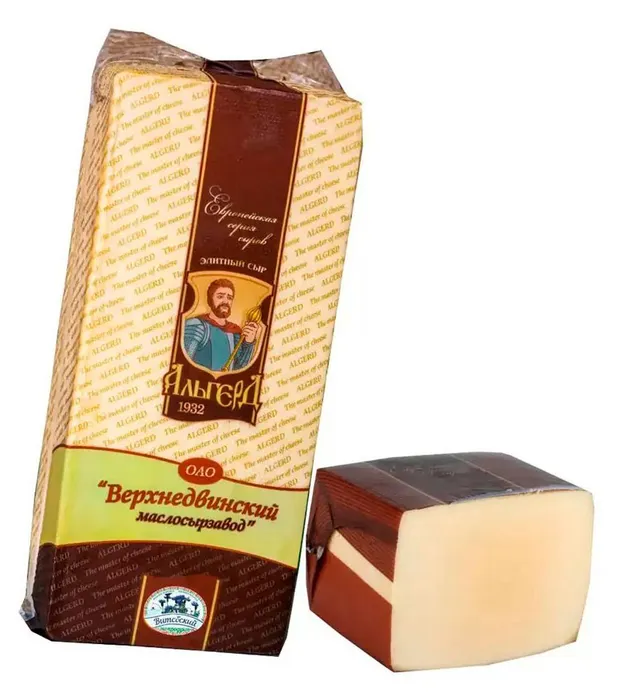 Сыр Пармезан 45% Альгерд брус ±3,7кг, ±14,8кг/кор Верхнедвинский купить в Донецке - Сушиман