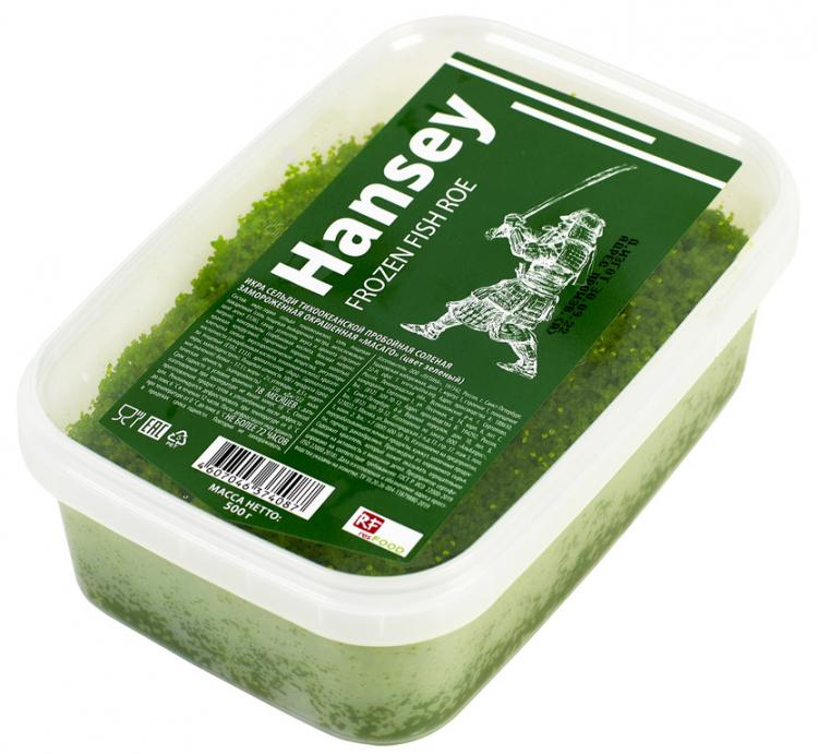 Икра Масаго Hansey зеленая 0,5кг *12шт/кор (шт) 1241 купить в Донецке - Сушиман