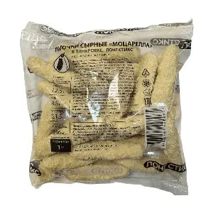 Палочки сырные Моцарелла в панировке лонг стикс ФРОС-А 1кг, 10шт/кор 2898 купить в Донецке - Сушиман