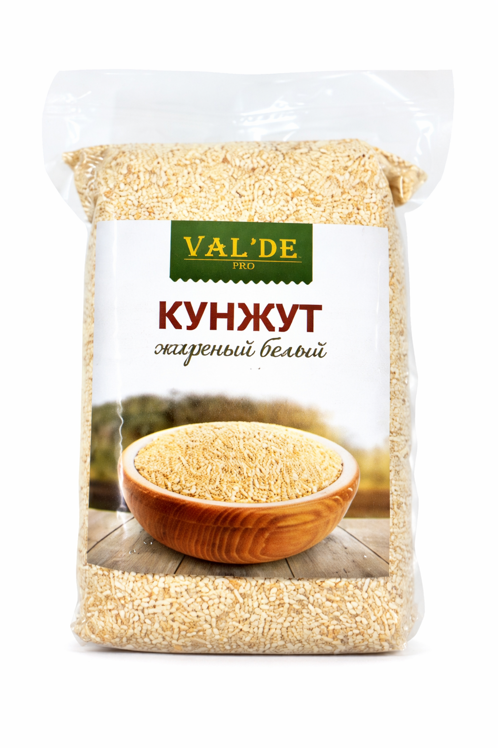 Кунжут белый жареный 1кг в/у Val`de Россия 14шт/кор купить в Донецке - Сушиман