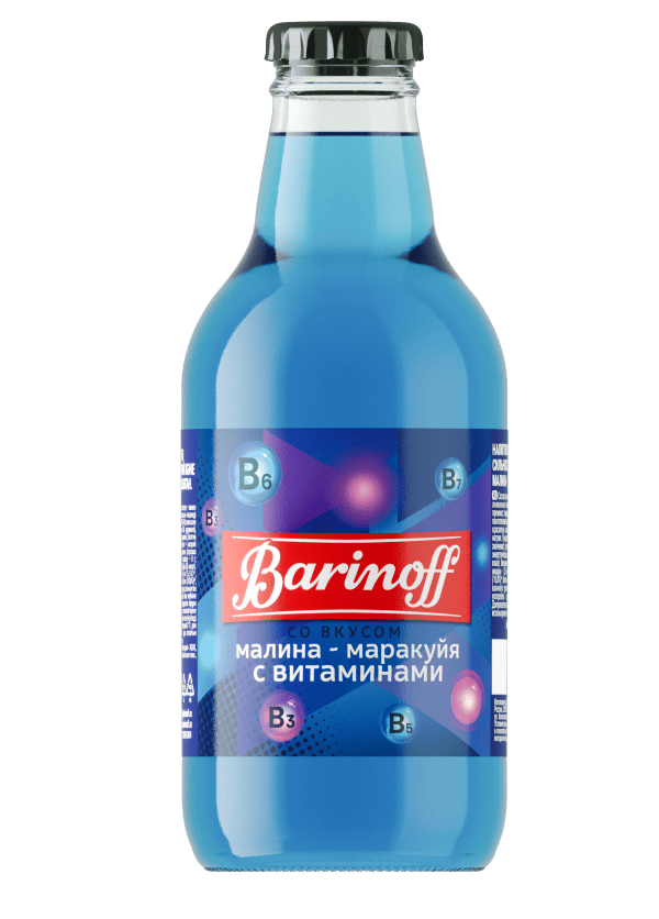 Напиток б/а с/газированный со вкусом МАЛИНА-МАРАКУЙЯ с витаминами 0,25л,Баринофф купить в Донецке - Сушиман