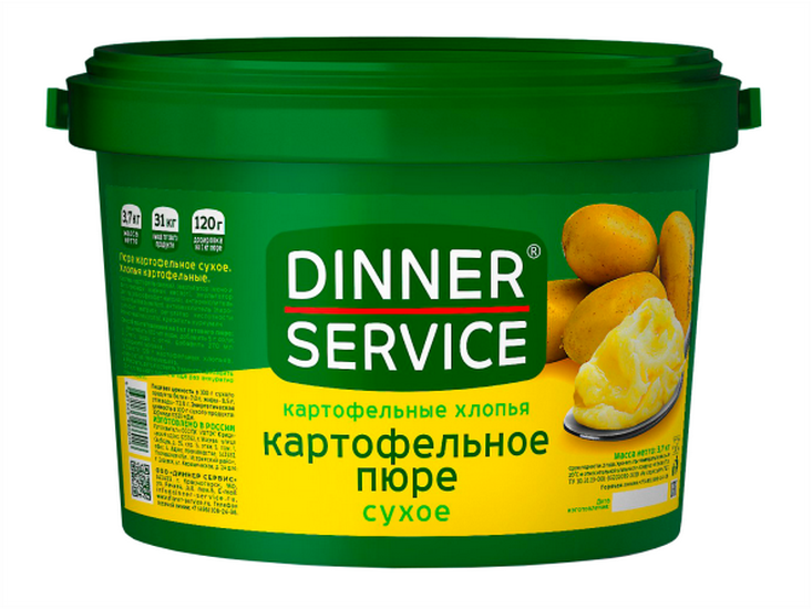Картофельное пюре Dinner Service 3,5кг ведро 5487 купить в Донецке - Сушиман