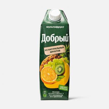Сок Добрый 1л Мультифрукт зел. 12шт/уп купить в Донецке - Сушиман