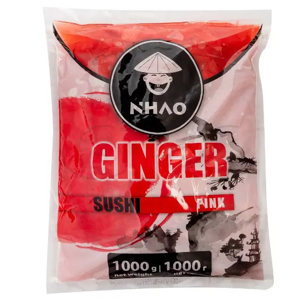 Имбирь маринованный розовый » NiHAO» 1,4кг. вес сухого вещества 1,0 кг 10шт/кор. купить в Донецке - Сушиман